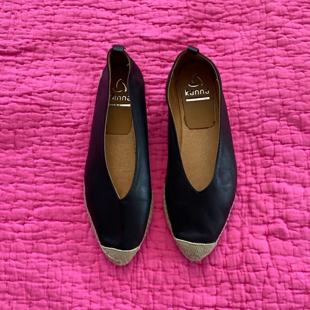 Kanna made in Spain genuine leather loafers, size 39(9)